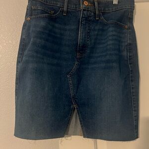 Express Blue Midi Denim Skirt